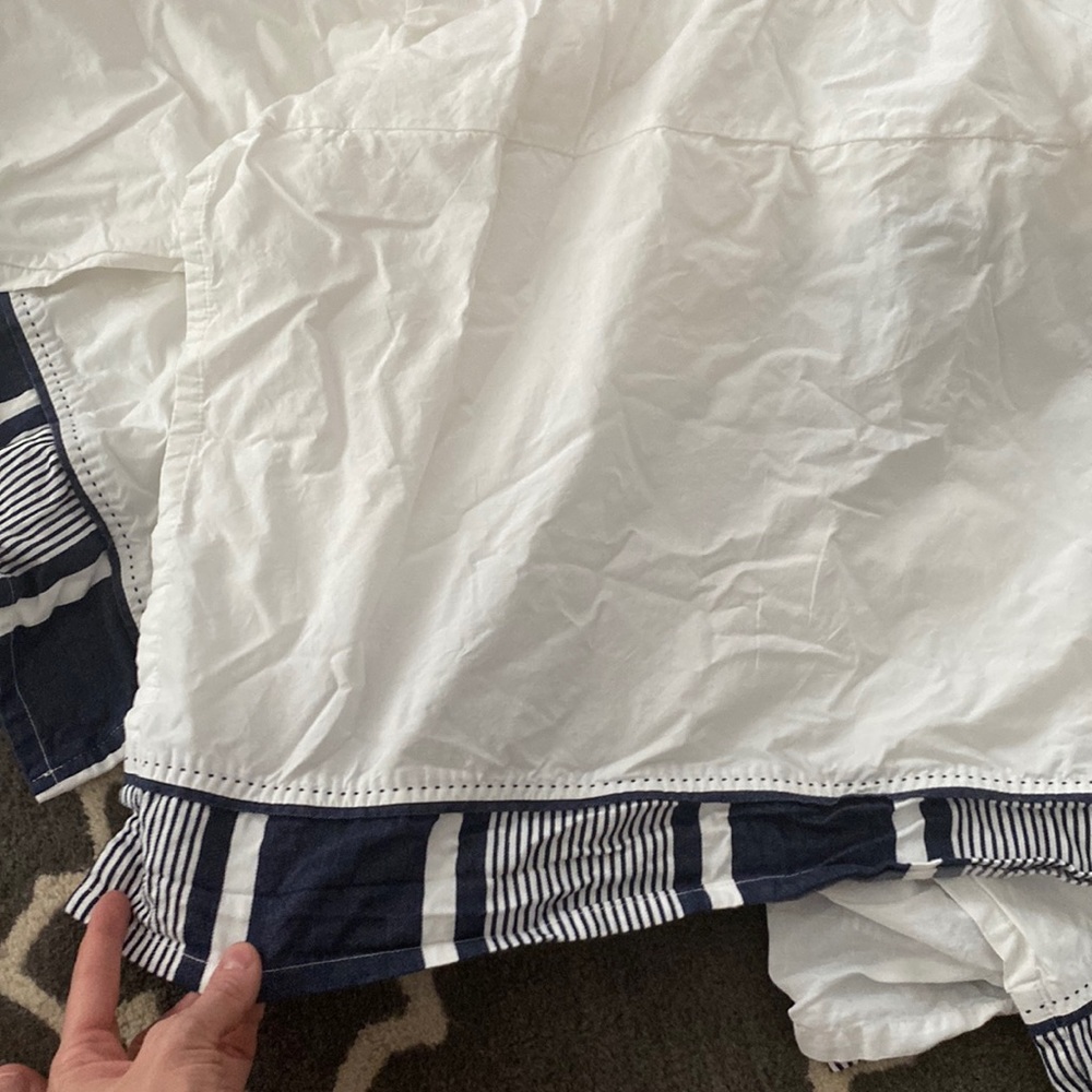 Pottery barn kids crib skirt